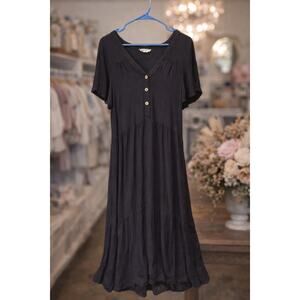 New In Midi Black Dress Size M